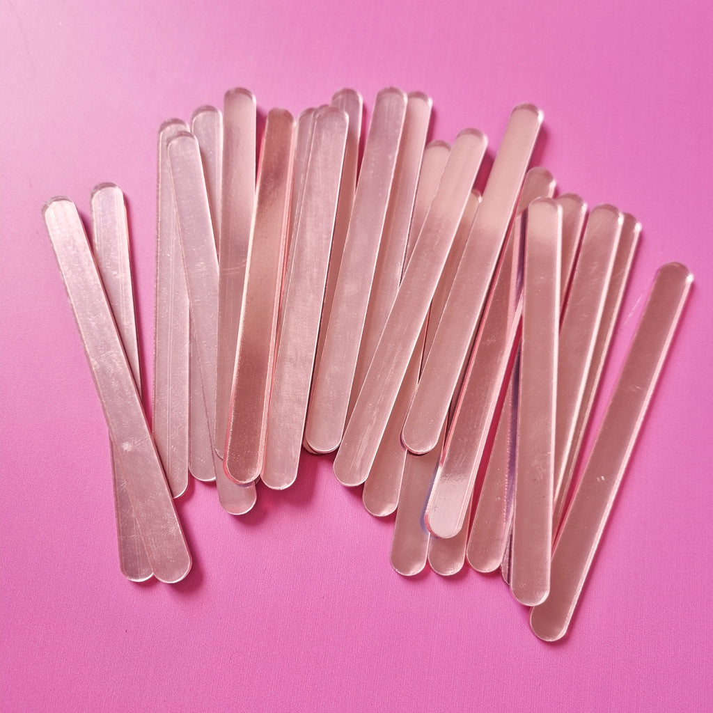 Shop Acrylic Popsicle Sticks: Flake Glitter Ice Pink Cakesicle Sticks –  Sprinkle Bee Sweet