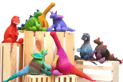 knitted dinosaur stuffed toy knitting pattern