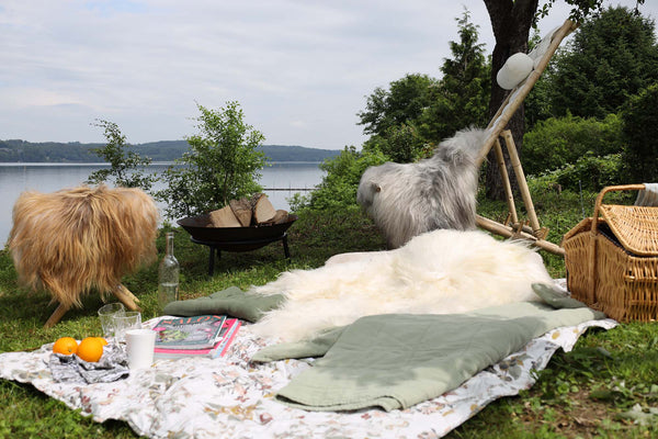 sheepskin for the garden