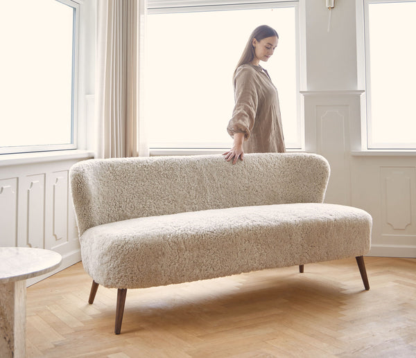 sheepskin sofa