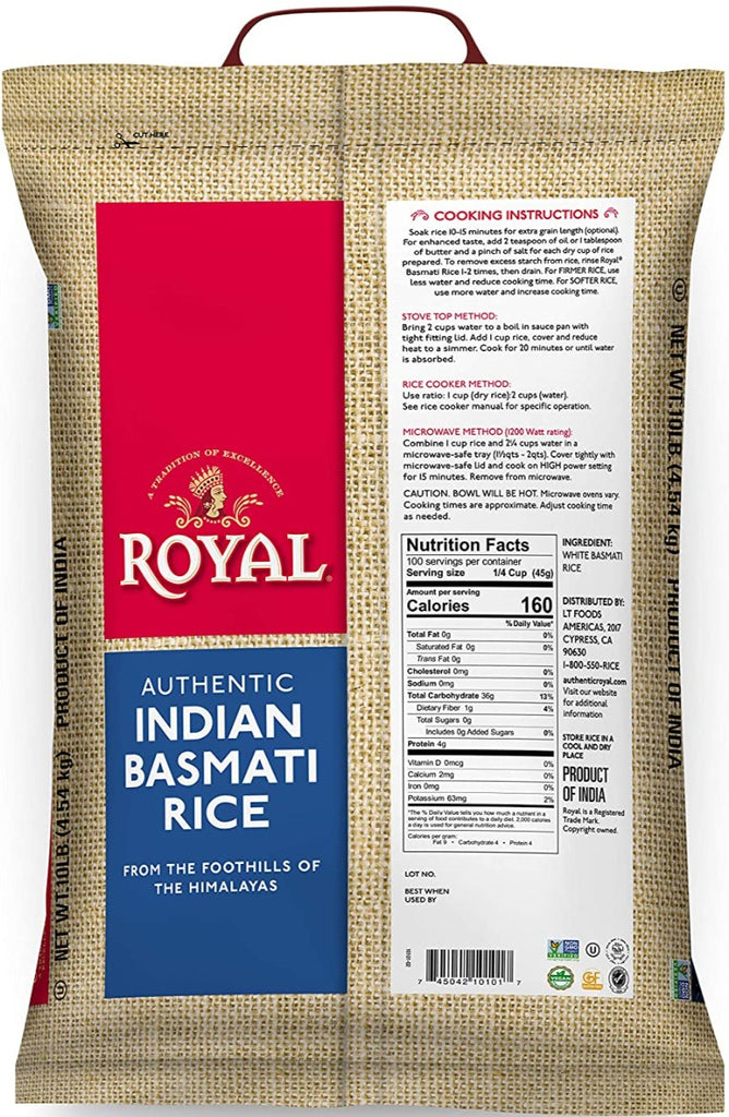 Royal - Basmati Rice (20lb) – Commerce Foods
