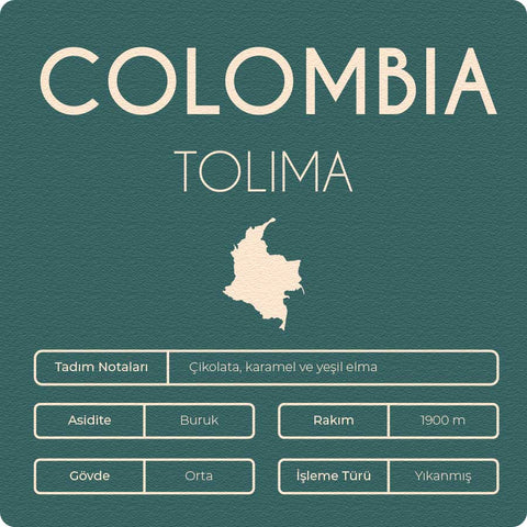 Kolombiya Tolima Filtre Kahve