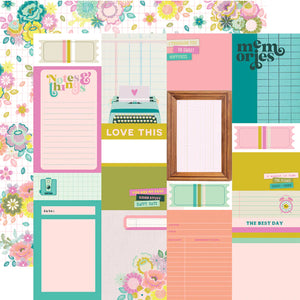 Flea Market Double-Sided Cardstock 12"X12" Journal Elements - Imaginic Scrapbook - Flea Paper