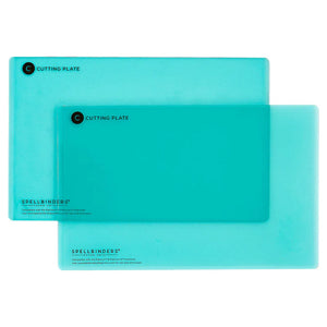 TEAL EXTENDED CUTTING PLATES (C) 2 PACK - Imaginic Scrapbook - Cuttlebug Cutting Plates