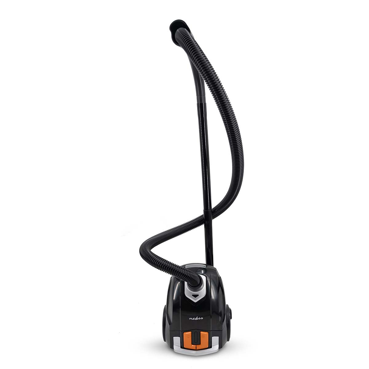 Nedis – Støvsuger med pose | Med Pose | 700 W | Støvkapacitet: 2.0 l | Combi Børste | Aaktionsradius: 7.50 m | Hepa 12 | Orange / Sort – VCBG100BKG