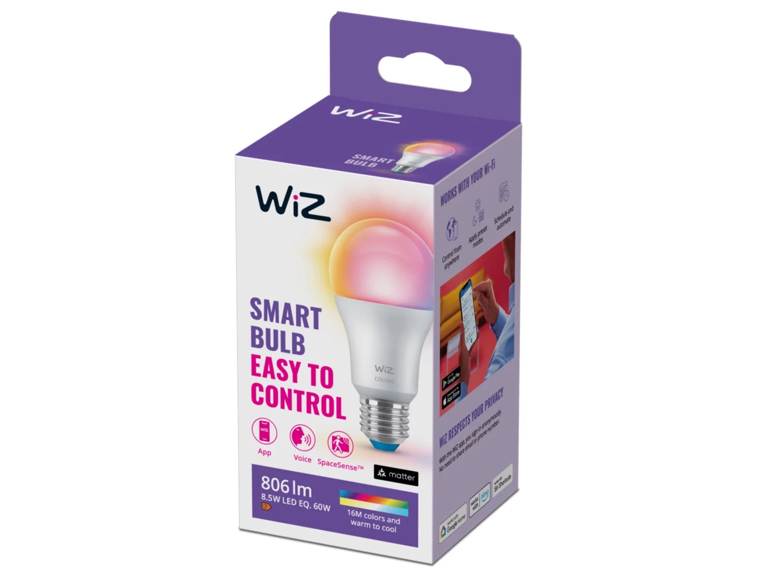 WIZ Pære 8,8 W (svarende til 60 W) E27