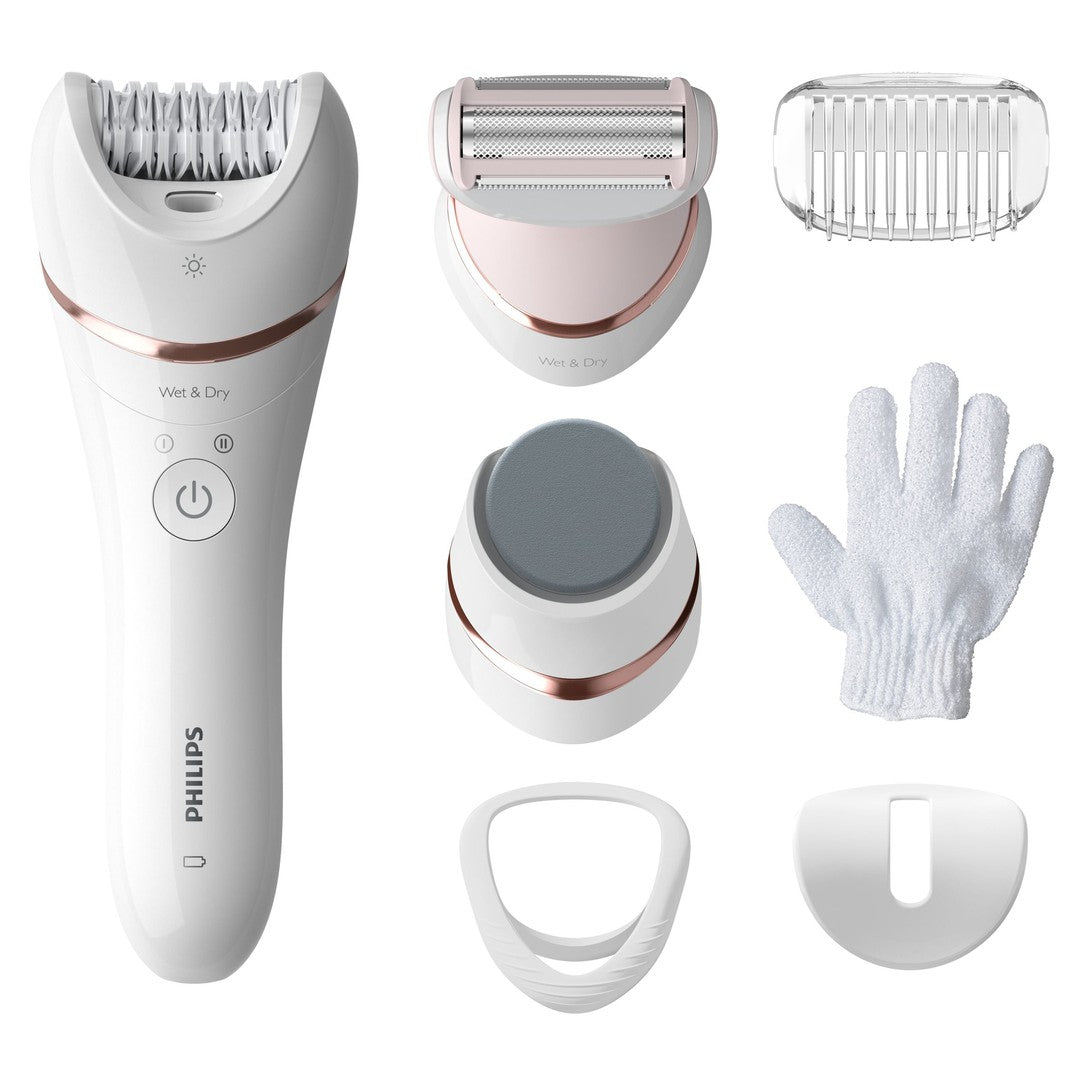 Philips BRE730/10 Wet & Dry epilator med 7 tilbehørsdele