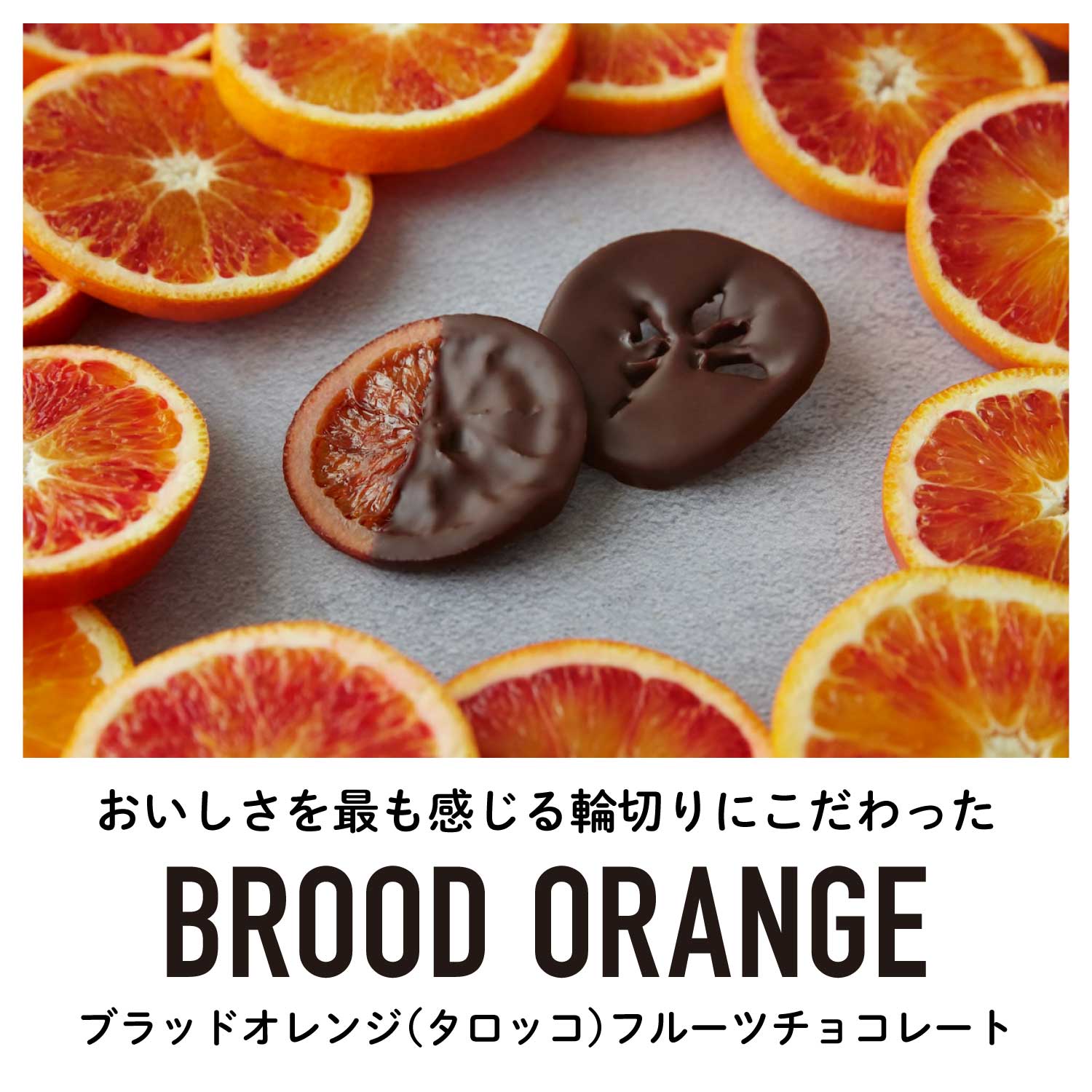 ひとくちブラッドオレンジタロッコフルーツチョコレート