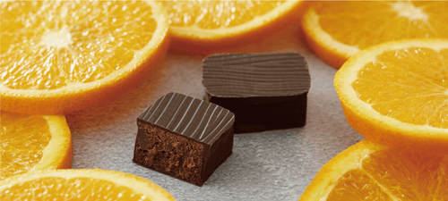 オレンジプラリネチョコレート 2粒 オランジェット オレンジピール好きにおすすめ バレンタインチョコ人気通販ひとくち ひとくちチョコレート 公式オンラインストア