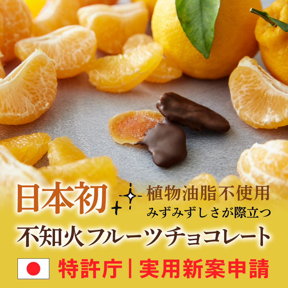 不知火フルーツチョコレート｜みずみずしいセミドライフルーツと植物油脂不使用チョコ｜バレンタインチョコ人気通販ひとくち