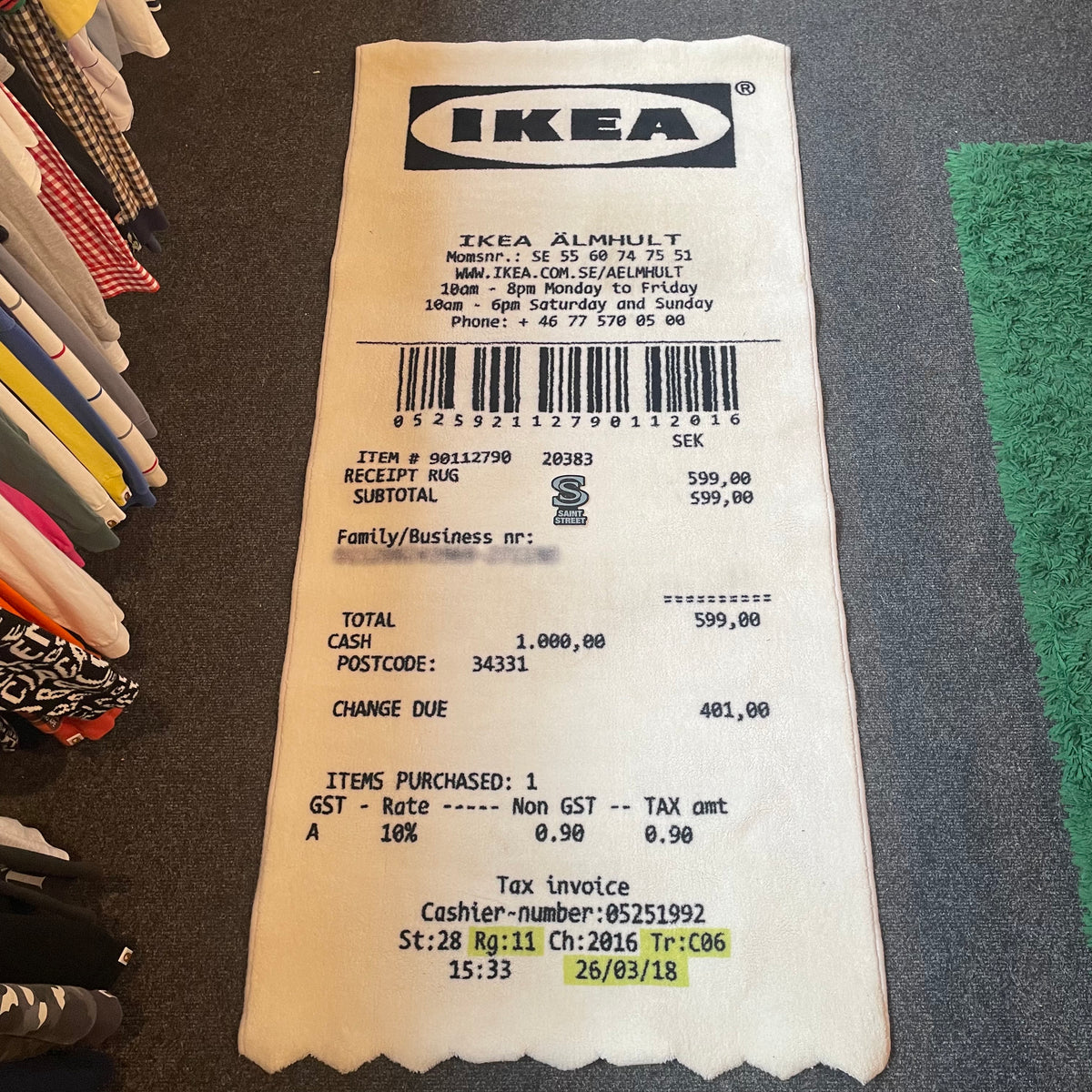 Ikea X Off White ‘Receipt Rug’ – SaintStreetSneakers