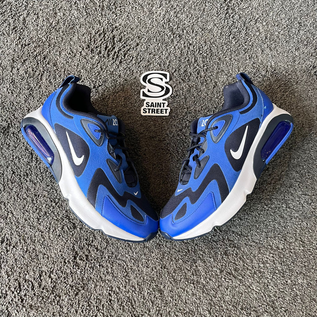 nike air max 200 blue and white