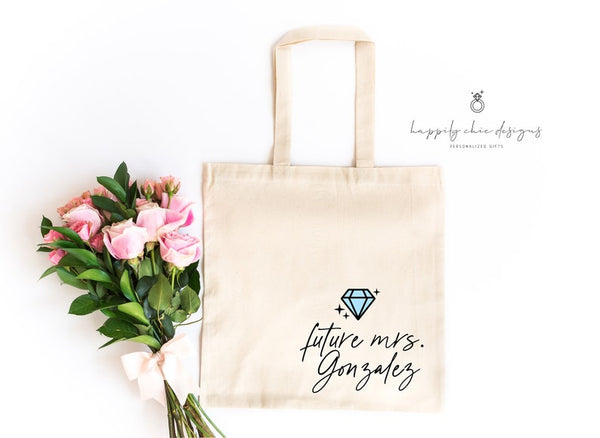 Custom Tote Bag for Bride - Future Mrs. Bag - Bride to be