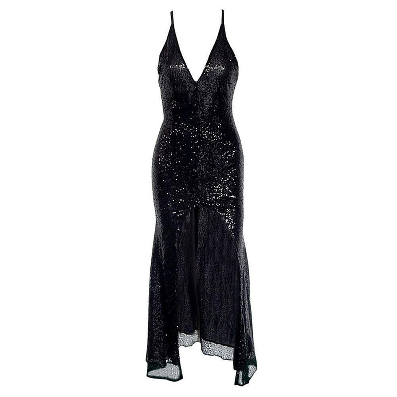 black summer evening dress