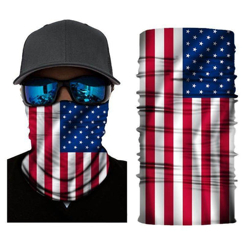 Face Shield American Flag Neck Gaiter Bandana # 40