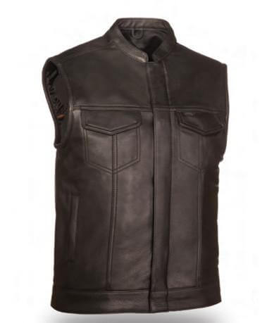 Men's Leather Vest "Blaster" FMM690BSF
