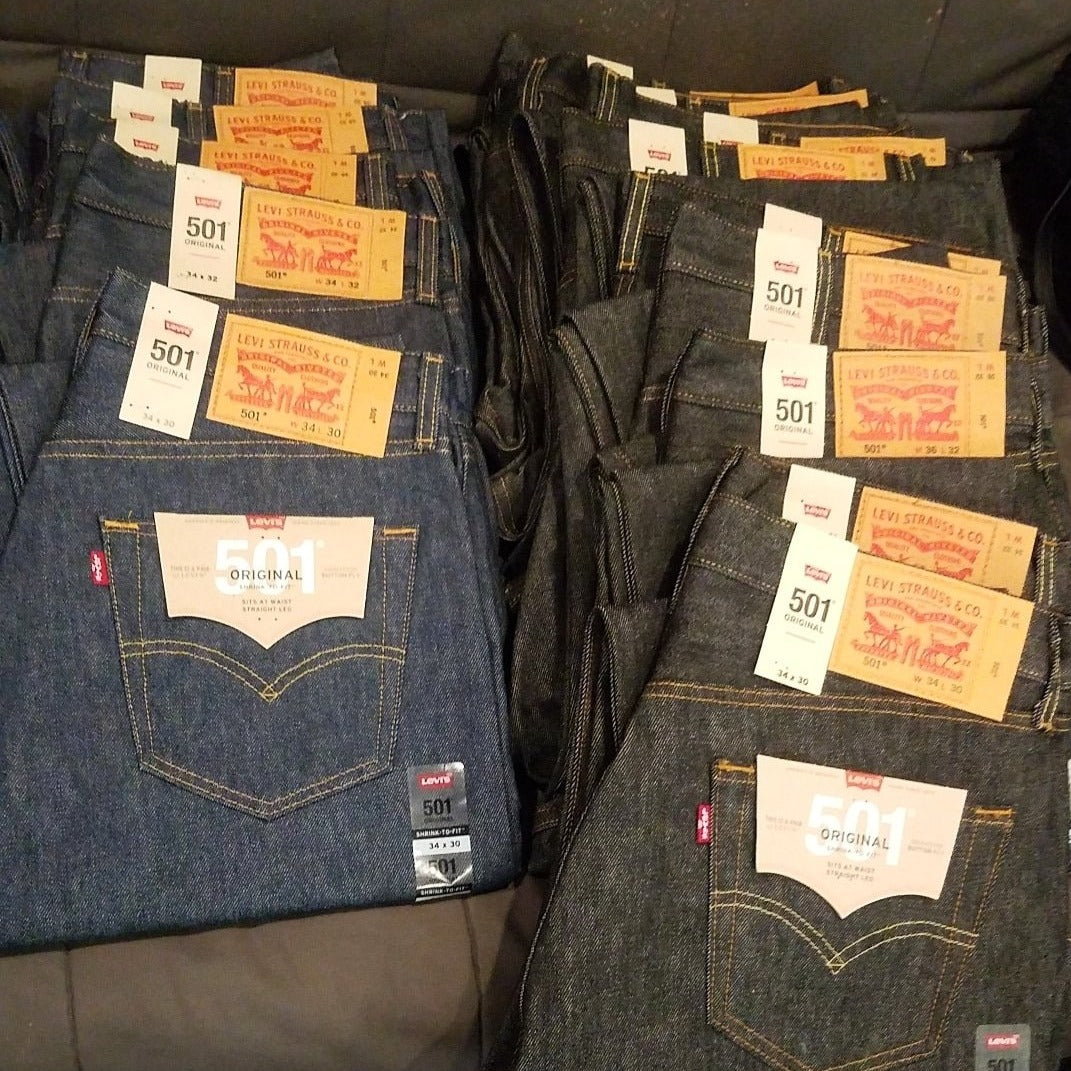 Levis 501 Shrink to Fit - Blue & Black – LA Vibin