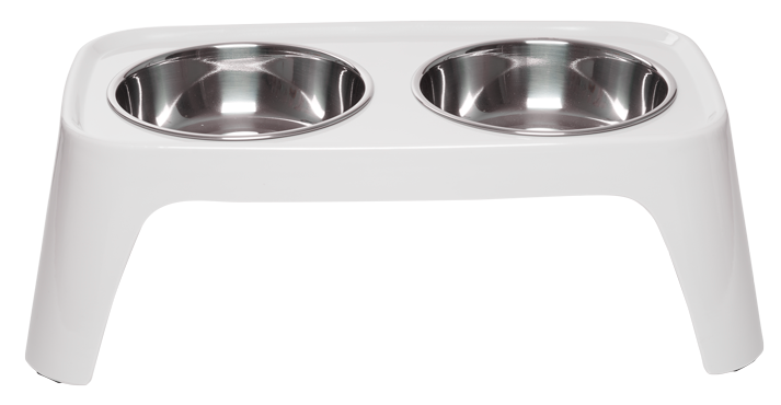 Totally Pooched Elevated Dog Feeder, 3 Cups Per Bowl, 6" High