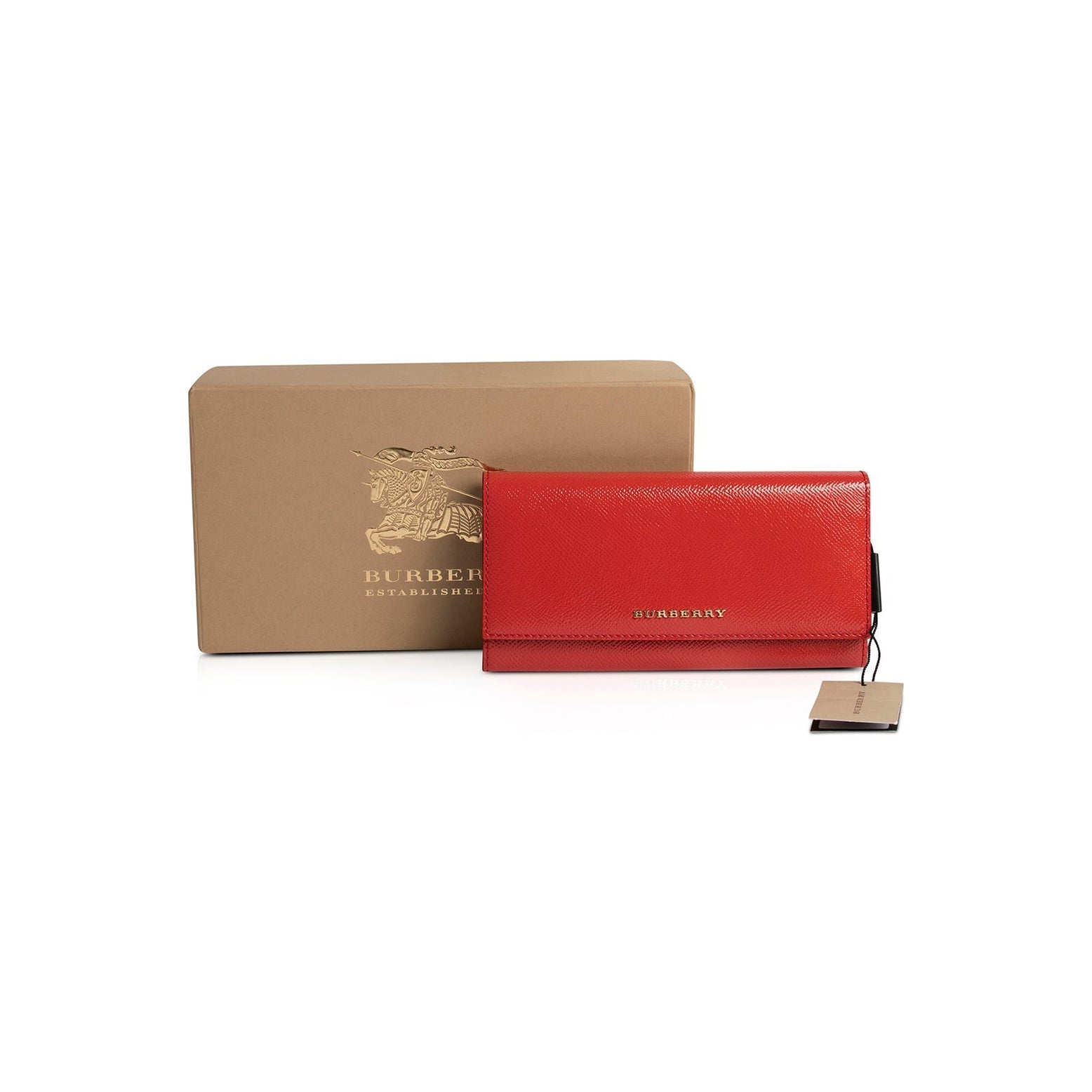 Burberry Red Patent Leather Continental Wallet w/ Box — Oliver Jewellery