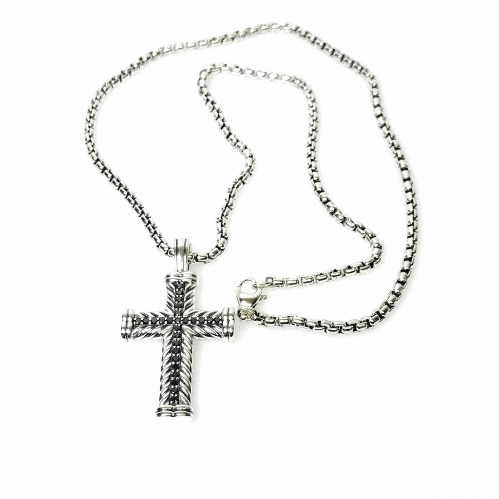 David Yurman Chevron Cross Pendant Necklace — Oliver Jewellery