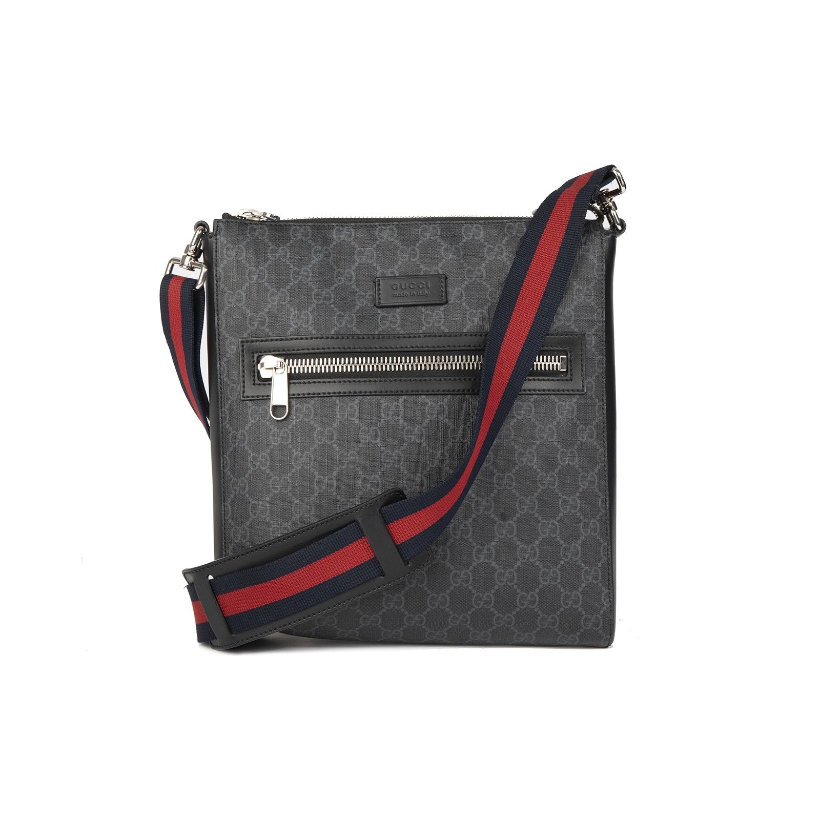Gucci Black GG Supreme Messenger Bag — Oliver Jewellery