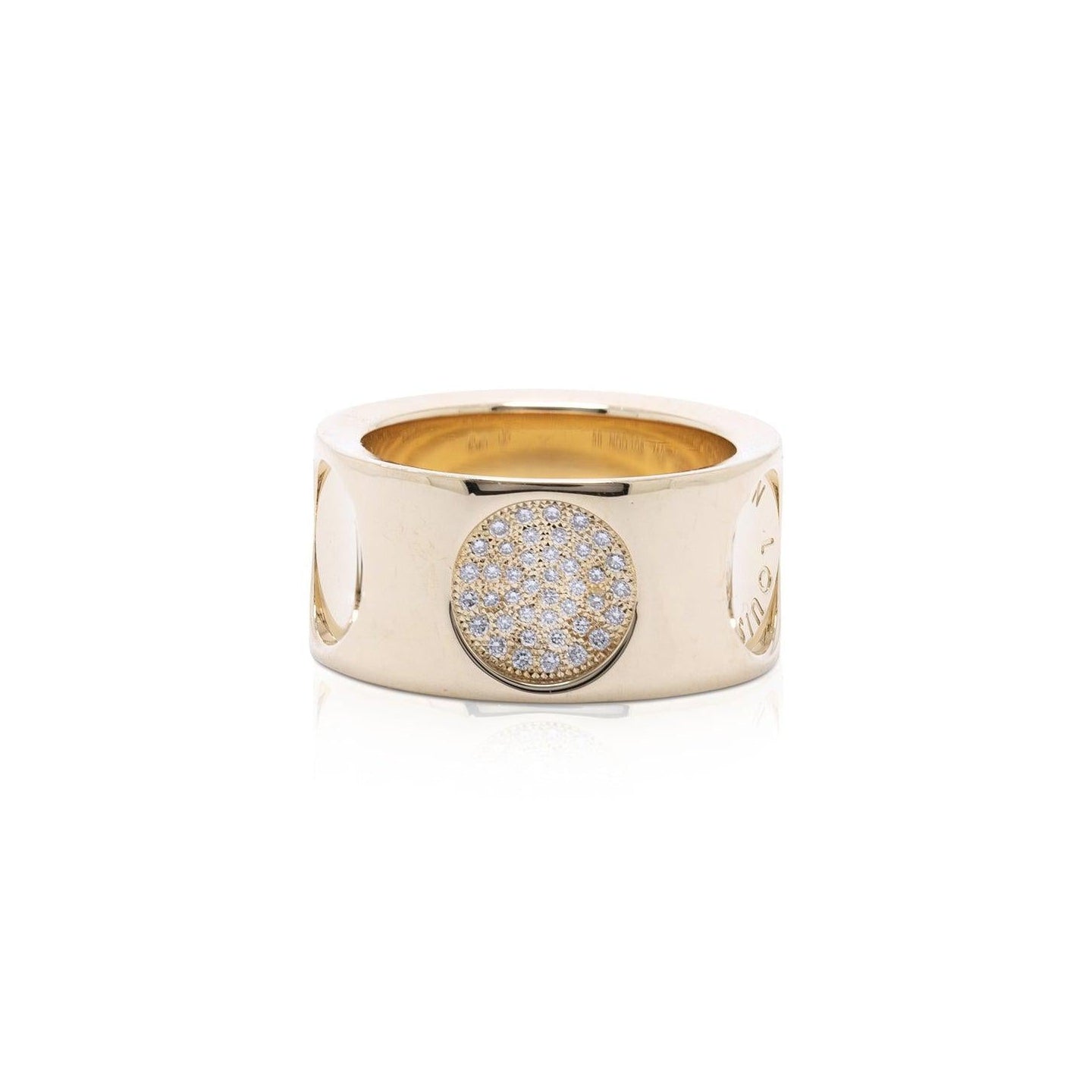 LOUIS VUITTON Empreinte Ring, Yellow Gold Gold. Size 48