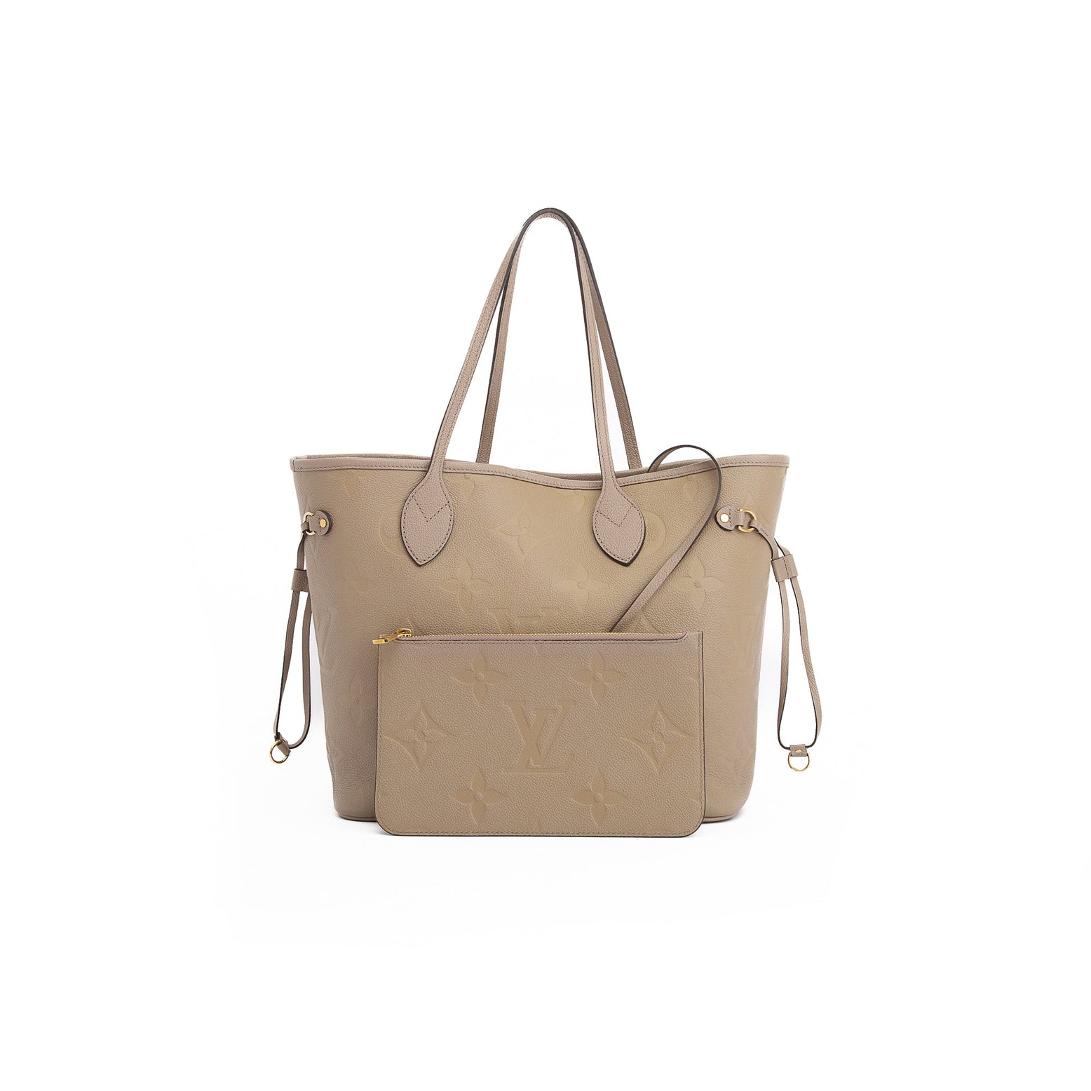 Louis Vuitton V Tote MM, Turtledove Empreinte Leather, Preowned in Box  WA001 - Julia Rose Boston