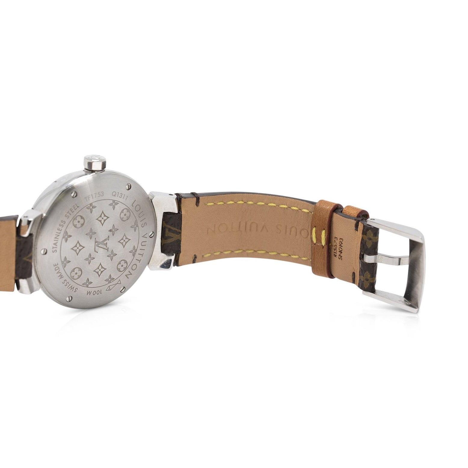 Tambour Slim Monogram Dentelle, Quartz, 33mm, Diamonds - Traditional  Watches