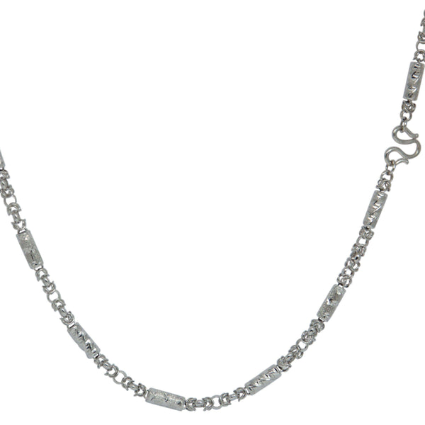 platinum box chain necklace