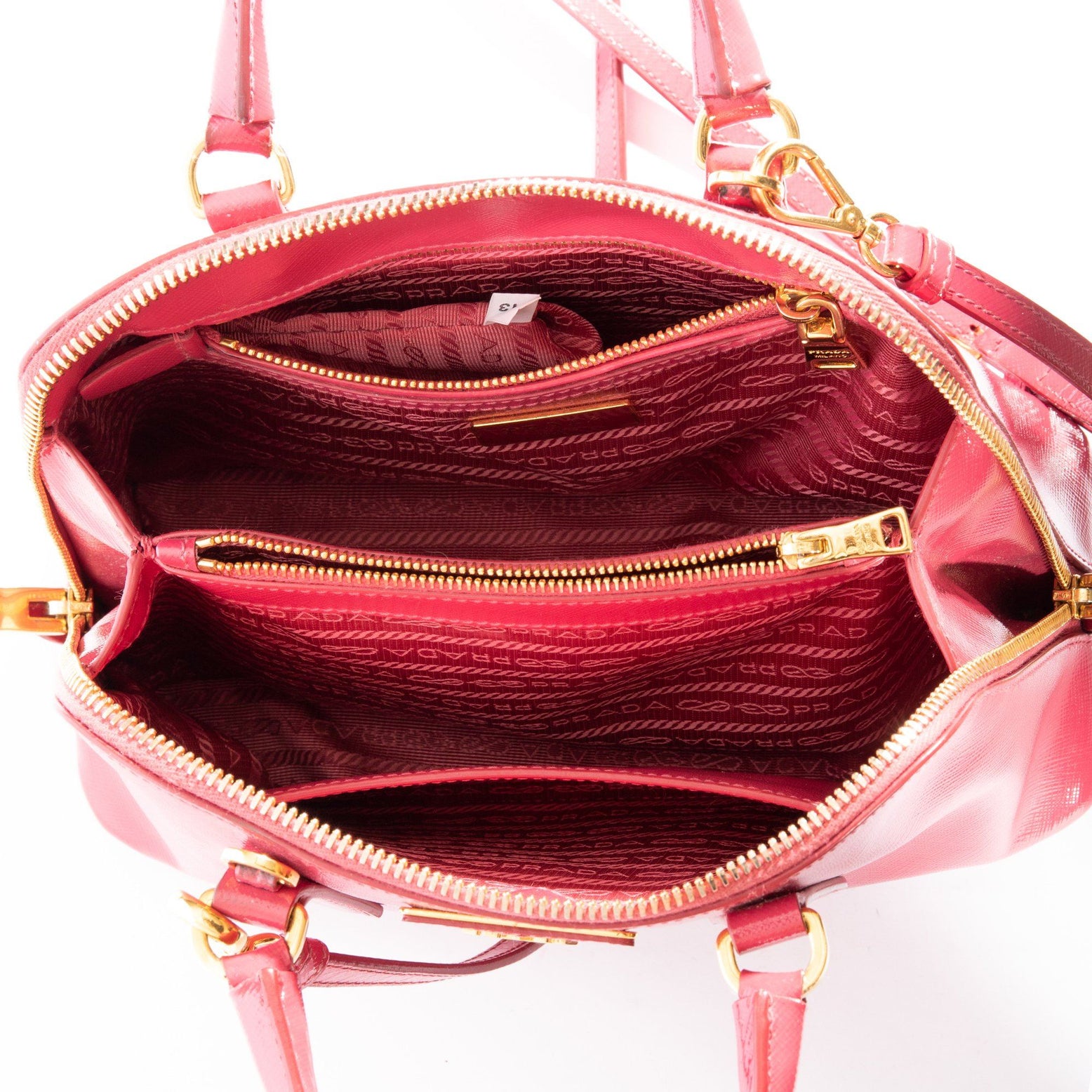 Prada Small Saffiano Vernice Promenade Bag — Oliver Jewellery