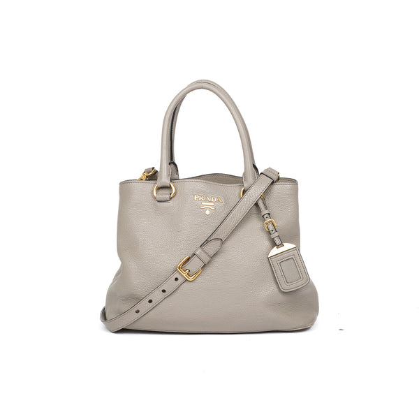 Prada Vitello Phenix Tote w/ Shoulder Strap