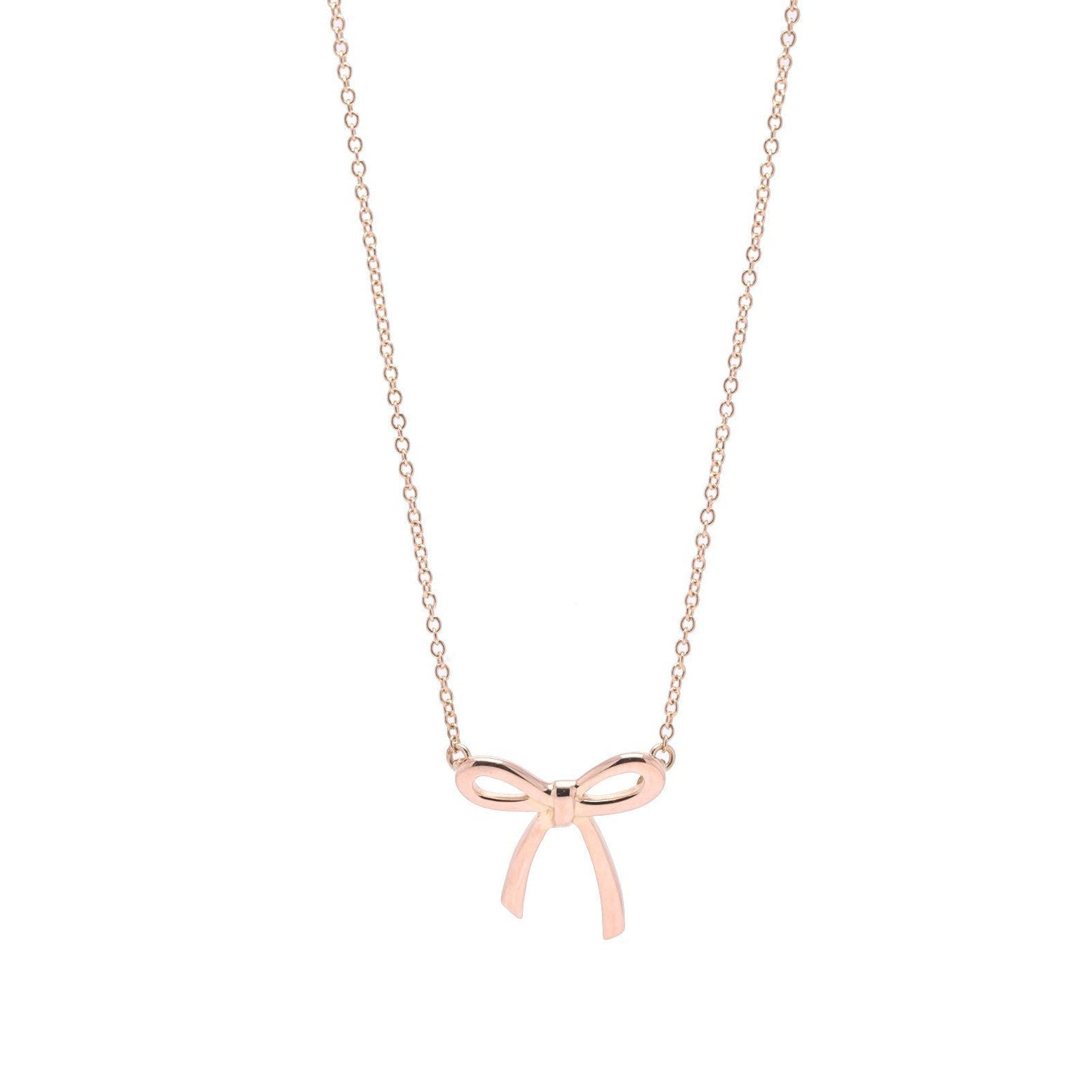 tiffany bow tie necklace