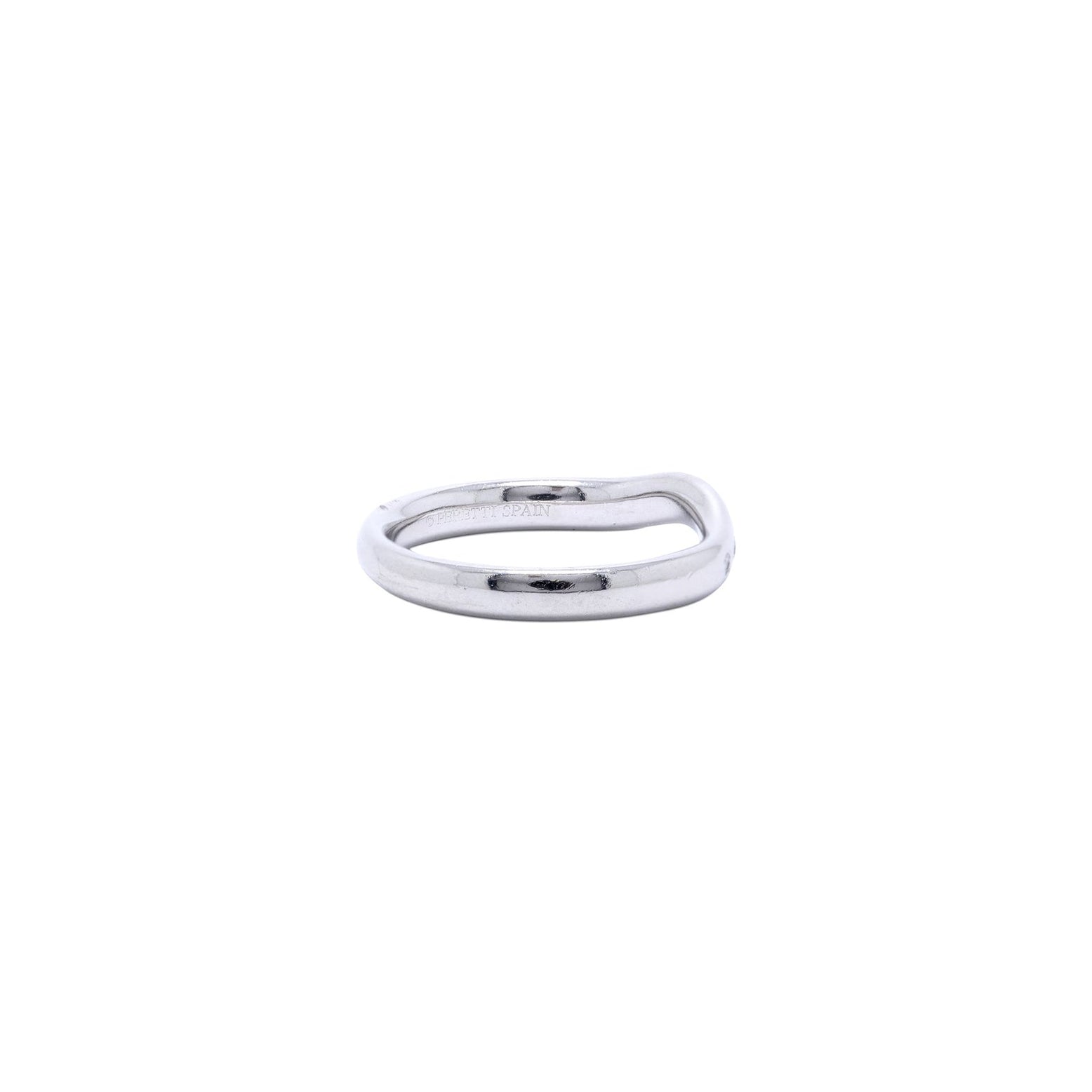 Tiffany & Co. Elsa Peretti Platinum & Diamond Wedding Band Ring