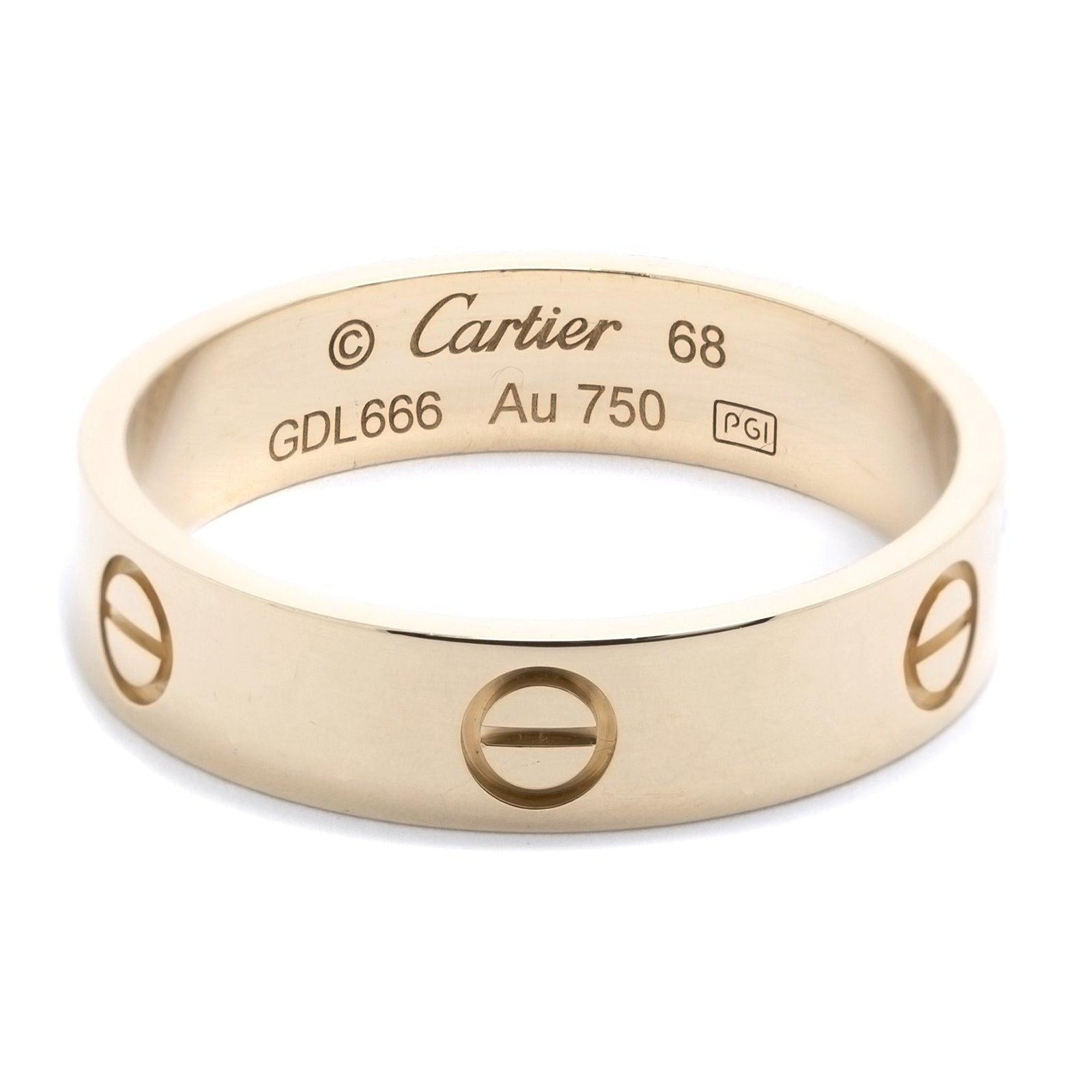 Cartier 18k Yellow Gold Love Ring — Oliver Jewellery