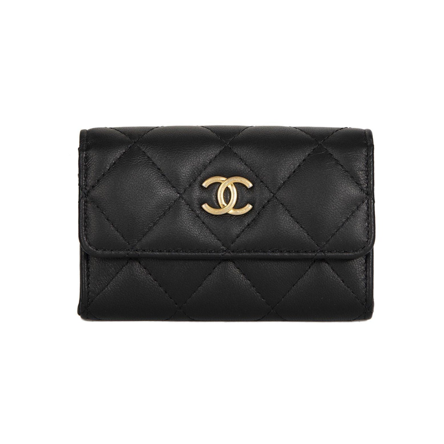 Chanel 2019 Black Lambskin Classic Card Holder w/ Box — Oliver Jewellery