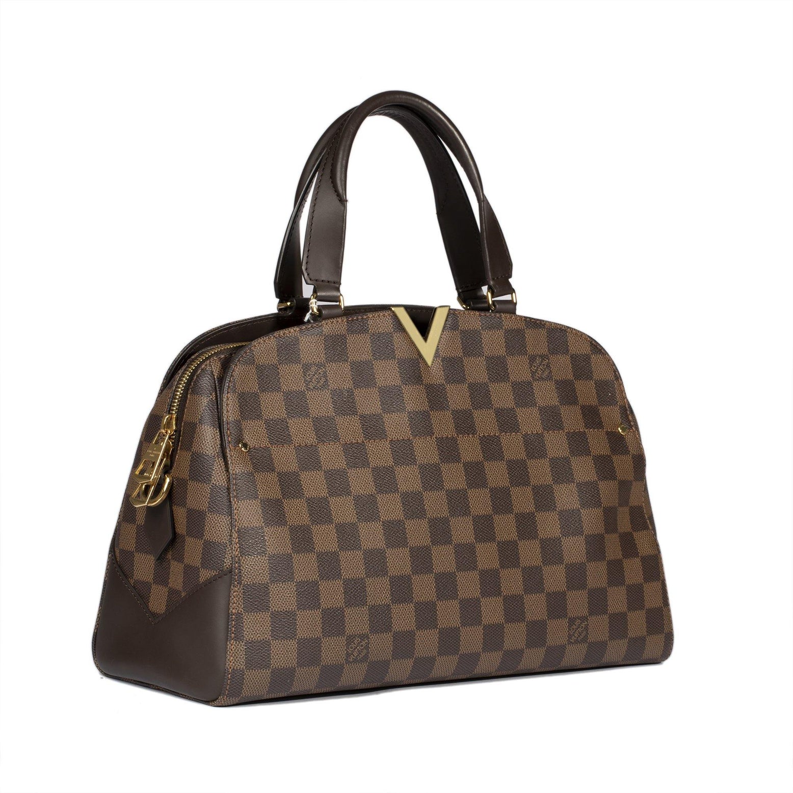 Duomo cloth bowling bag Louis Vuitton Brown in Cloth - 13483512