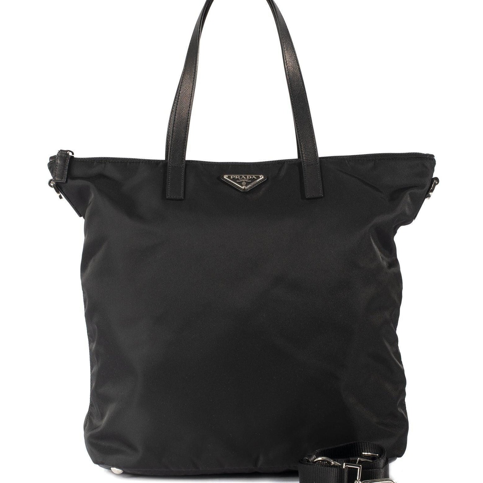 prada nylon two way tote bag