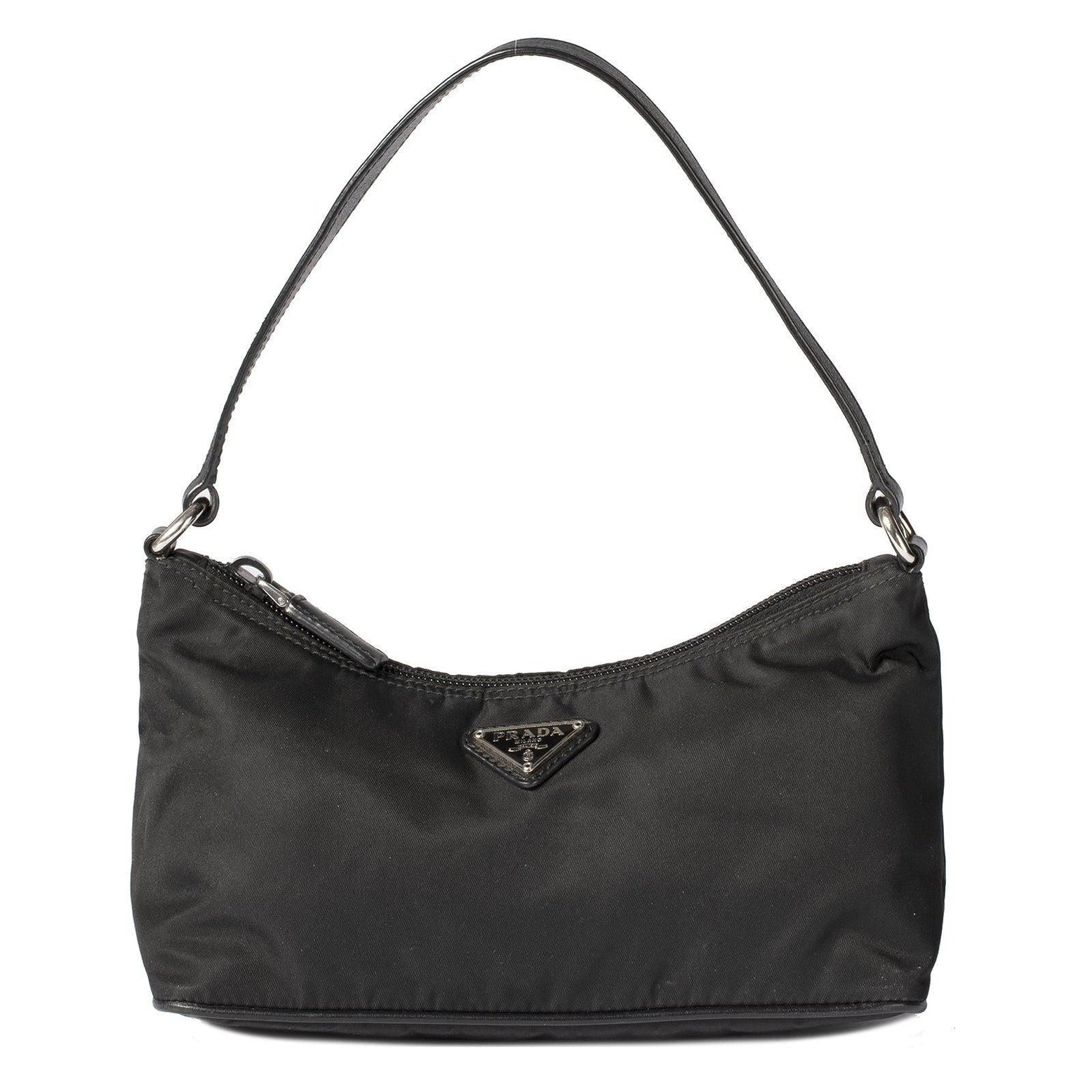 Prada Tessuto Nylon Zip Pochette — Oliver Jewellery