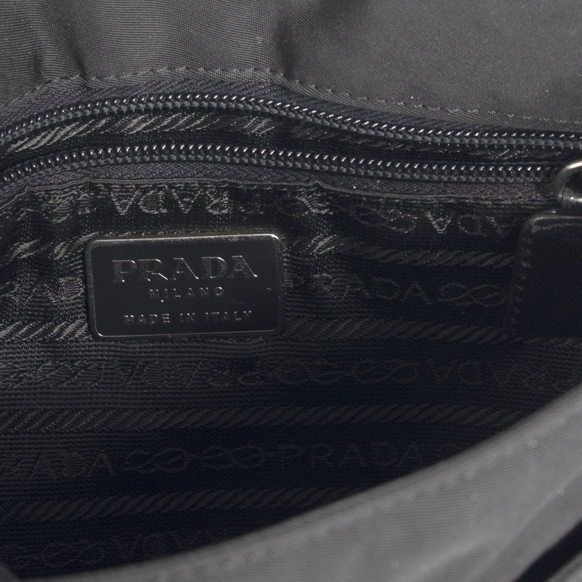 Prada Vintage Leather-Trimmed Tessuto Nylon Messenger Bag — Oliver ...