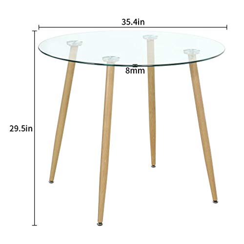 Bacyion Dining Table Set for 4 - Mid Century Modern Dining Room Table ...