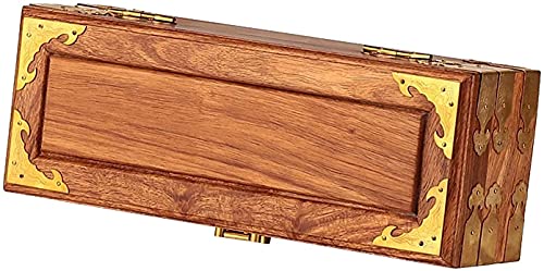 erddcbb Wooden Jewellery Box, Chinese Storage Organiser, Anger Wooden Jewelry Box, Woman Dressing Table Treasure Chest Jewelry for Gift Souvenir,Lacquerware Crafts (Size : A) - Wood Insider