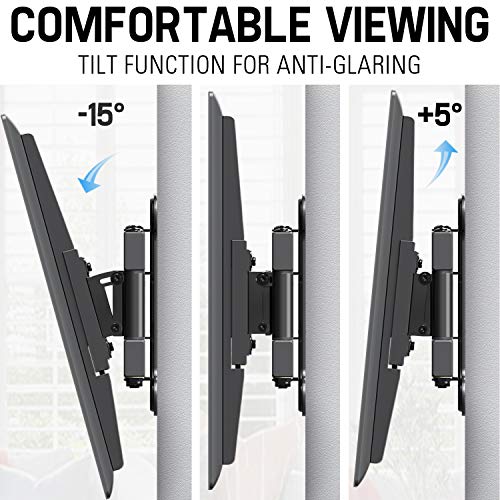 Mounting Dream TV Wall Mount Full Motion for 26-55 Inch TVs with 19.3 ...