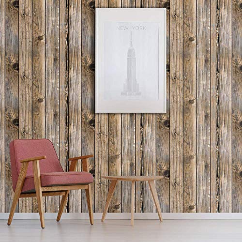 Peel and Stick Wallpaper Wood Grain Removable Wallpaper Easy to Use an ...