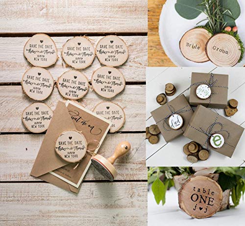 WOWOSS 30 Pcs Unfinished Natural Wood Slices 2.4"-2.8" Wooden Circles with Pre-drilled Hole and 33 Feet Twine String for Christmas Crafts Ornaments Party Wedding Decoration - Wood Insider