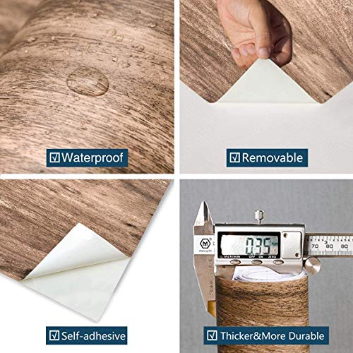 Wood Contact Paper Wood Wallpaper Peel and Stick Wallpaper Wood Brown ...