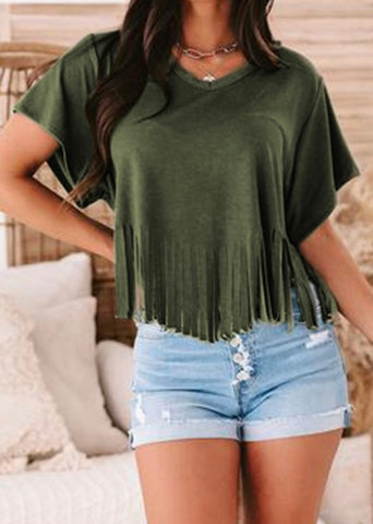 Cute Olive Green Top for Women