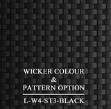 Luxox Black Wicker Pattern & Shade