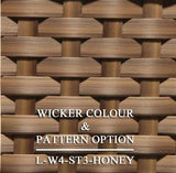 Luxox Honey Wicker Pattern & Shade