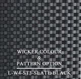 Luxox Slate Wicker Pattern & Shade