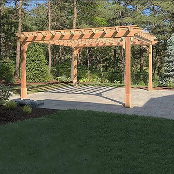 Eyebrow Pergola with Thermo Pine Timber - Outdoor Furniture